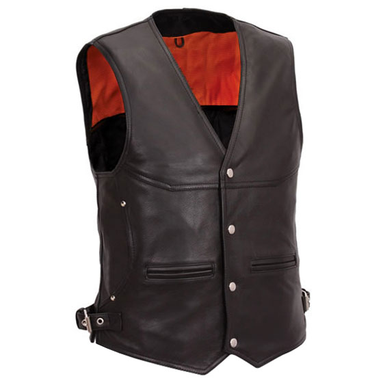 Motorbike Leather Vest