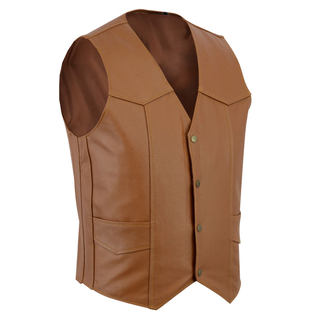 Motorbike Leather Vest