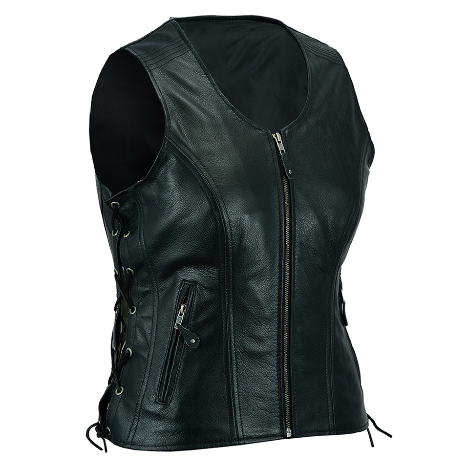 Motorbike Women Leather Vests