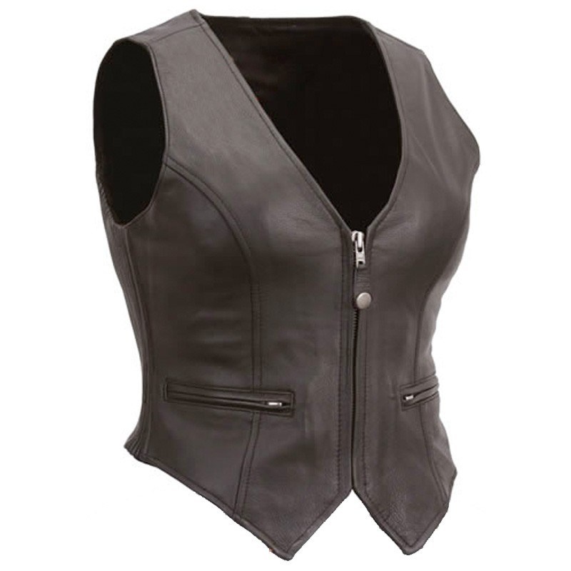 Motorbike Leather Vest