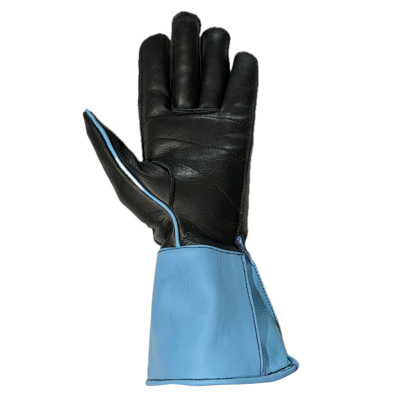 Bull Riding Glove Black & Turquoise