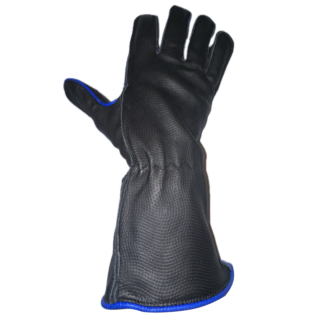 Bull Riding Glove Textured Black & Blue