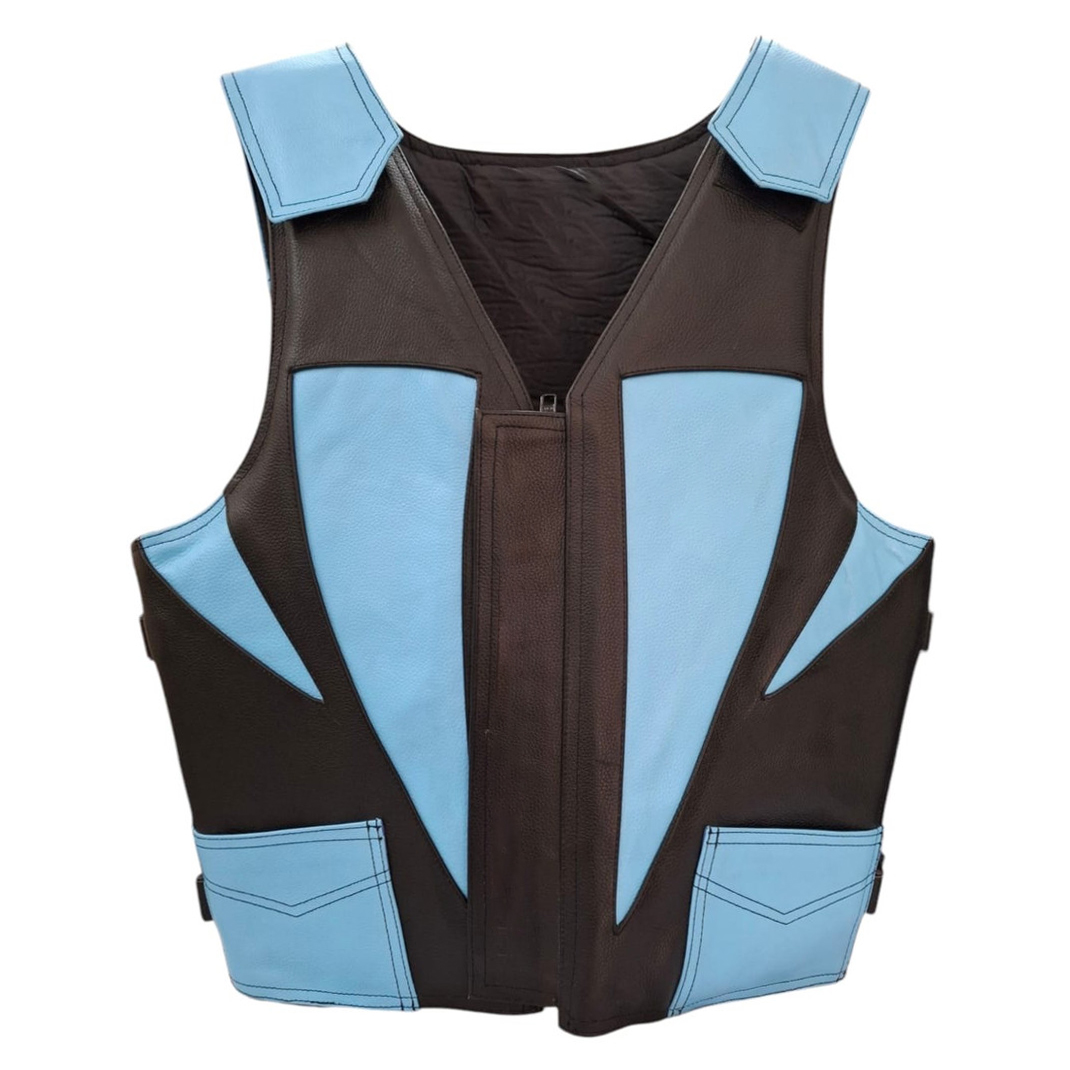 Ept Bull Riding Vest V3.0- Black & Light Blue