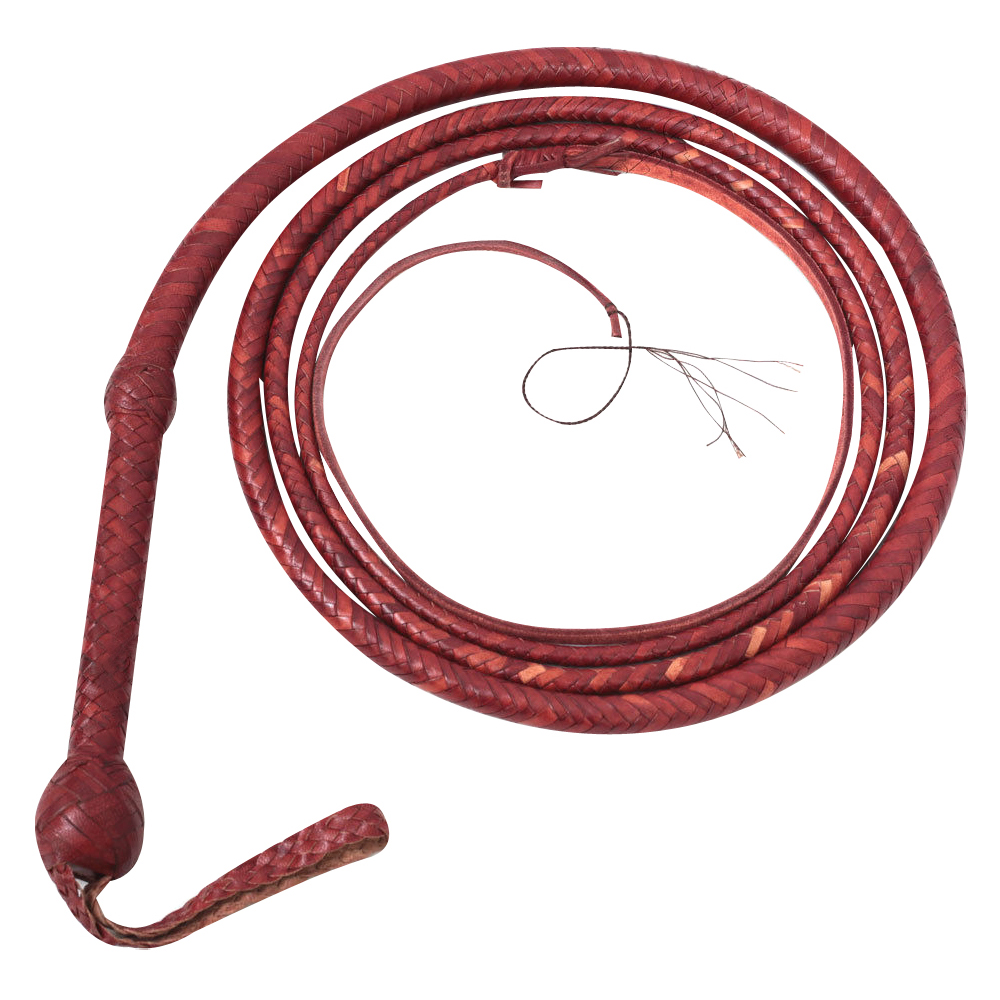 Bull Whip 04 Feet Long 12 Plaits Cow Hide Leather