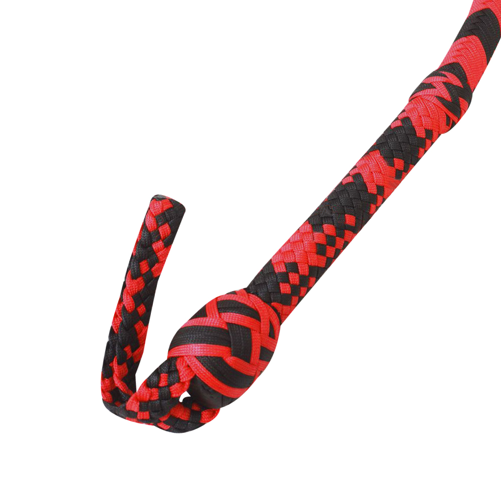 Bull Whip 06 To 16 Feet 12 Plaits Red & Black